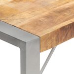 vidaXL Table à manger 180x90x75 cm bois de manguier massif brut