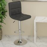 Vidaxl tabouret de bar noir similicuir