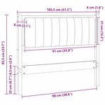 vidaXL Tête de lit capitonnée avec tête de lit Blanc 100 cm Pin massif
