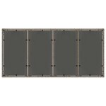 vidaXL Ensemble de salle à manger pour jardin 9 Pièces Gris Poly rotin