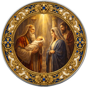 Pièce de monnaie en Argent 1 Dollar g 31.1 (1 oz) Millésime 2026 Seven Sorrows of Mary PROPHECY OF SIMEON (PRÉCOMMANDE)