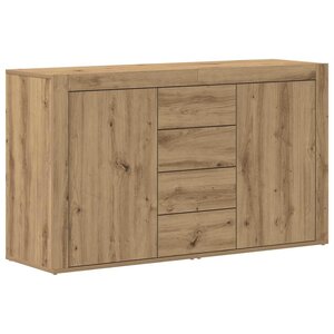 vidaXL Buffet chêne artisanal 120 x 36 x 69 cm Bois d'ingénierie