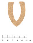 Alphabet en bois MDF adhésif 5 cm Lettre V