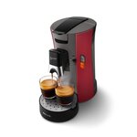 Philips senseo select csa240/91 machine a café dosette - rouge