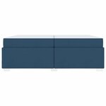 vidaXL Cadre de lit Bleu 200 x 200 cm tissu