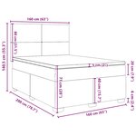 vidaXL Sommier à lattes de lit et matelas Vert foncé 160x200cm Velours