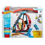 Hot wheels track builder triple looping modulable cascades extremes - 1 lanceur  1 véhicule et 1 cible inclus