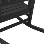 Chaises Berçantes de Jardin vidaXL 2 Pièces Noir 70x92x107.5 cm HDPE