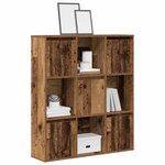 vidaXL Bibliothèque vieux bois 89x24x101 5 cm bois d'ingénierie