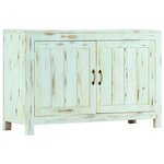 vidaXL Buffet Bleu clair 110x35x70 cm Bois de manguier massif