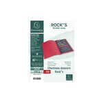 Paquet de 100 chemises ROCK' S 210g 24x32cm Jaune Soleil x 5 EXACOMPTA