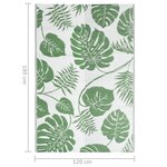 vidaXL Tapis d'extérieur Vert 120x180 cm PP