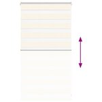 vidaXL Store zèbre beige marbré largeur du tissu 75 9 cm polyester