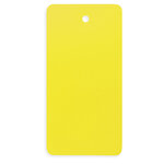 Lot de 500: étiquette industrielle pvc jaune 45x100 mm