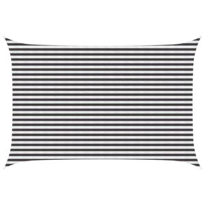 vidaXL Voile d'ombre Anthracite et blanc 3 x 4 5 m HDPE