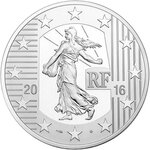 Pièce de monnaie 10 euro France 2016 argent BE – Semeuse (le teston)