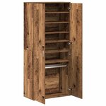 vidaXL Haut de Mobilier Bois Ancien 80 x 39 x 178 cm Bois d'ingénierie
