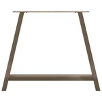 vidaXL Pieds de table à manger en forme de A  2 pièces  100 x (72-73) cm  acier