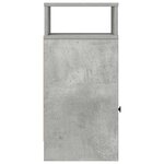 vidaXL Table de chevet avec tiroir gris béton 25x31x66 cm