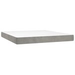 vidaXL Matelas de lit à ressorts ensachés fermeté moyenne Gris clair 160x200x20 cm