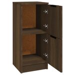 vidaXL Buffet Chêne marron 30x30x70 cm Bois d'ingénierie