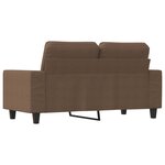 vidaXL Canapé à 2 places Marron 120 cm Tissu