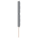 vidaXL Tête de lit Design Lignes Gris Clair 140 cm Tissu