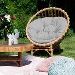 Fauteuil de jardin en osier CLER moutarde