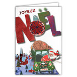 61-5841 Carte Joyeux Noël avec enveloppe blanche 12x17 5cm