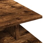 vidaXL Table basse chêne fumé 102x55x35 cm bois d'ingénierie