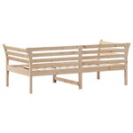 vidaXL Lit de jour sans matelas 90x190 cm bois de pin massif