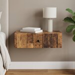 vidaXL Table d'appoint murale Bois ancien 59 x 34 5 x 17 cm