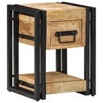 vidaXL Cabinet de chevet avec tiroir Marron 30 x 30 x 40 cm