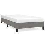 vidaXL Cadre de lit sans matelas gris foncé 100x200 cm tissu