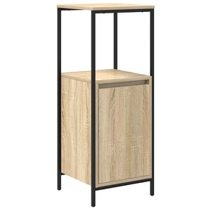 vidaXL Meuble de salle de bain avec étagères chêne sonoma 36x35x95 cm
