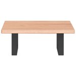 vidaXL Étagère de vasque murale acier et bois de chêne massif