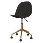 vidaXL Chaises pivotantes à manger lot de 2 Gris foncé Velours