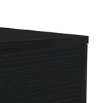 vidaXL Table basse avec lumières LED chêne noir 90x50x40 cm