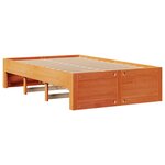 vidaXL Cadre de lit sans matelas avec tiroirs 120x200 cm bois pin