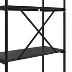 vidaXL Étagère Chêne noir 80 x 30 x 109 cm Bois d'ingénierie