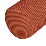 vidaXL Coussins d'accent 2 Pièces Rouge orange Ø 15 x 40 cm