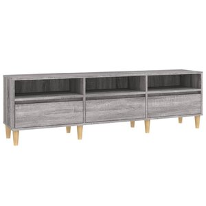 vidaXL Meuble TV Sonoma gris 150x30x44 5 cm bois d'ingénierie