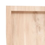 vidaXL Étagère murale 160x50x(2-4) cm bois de chêne massif non traité