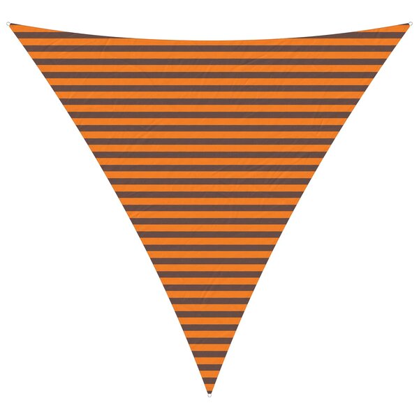 vidaXL Voile d'ombre Orange et marron 4 x 4 x 4 m
