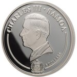 Pièce de monnaie en Argent 5 Dollars g 31.1 (1 oz) Millésime 2025 Golden Flower Collection MAGNOLIA