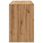 Bureau table poste de travail meuble d'ordinateur informatique étude chêne artisanal 101 x 50 x 76 5 cm bois d'ingénierie brun 02_0023559