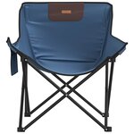vidaXL Chaise de camping avec poche pliable lot de 2 bleu