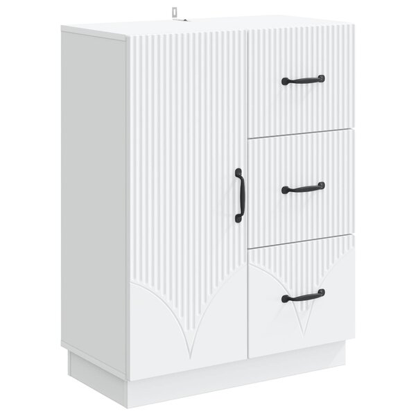 vidaXL Buffet Blanc 66 x 34 5 x 87 cm Bois d'ingénierie