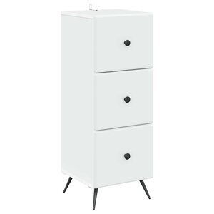 vidaXL Armoire à tiroirs Blanc 33 x 34 5 x 90 cm Bois d'ingénierie