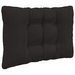 vidaXL Coussin de canapé d'extérieur 3 Pièces Noir Polyester